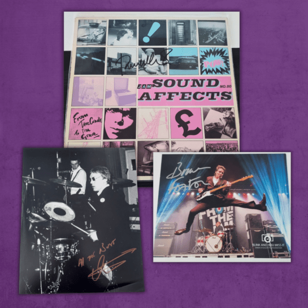Signed Photo Of Rick Butler and Bruce Foxton, With A signed Sound Affects Album