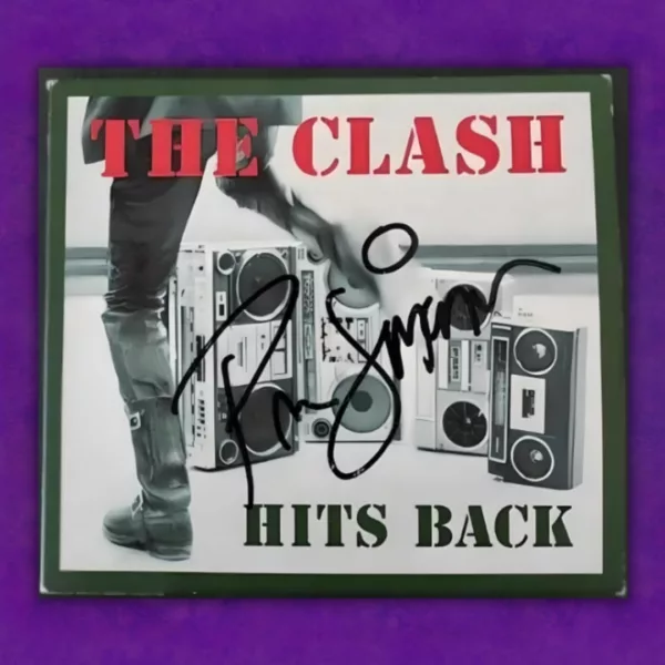 The Clash 'Hits Back' CD Signed by Paul Simonon