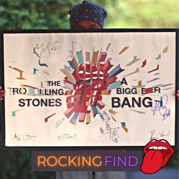 Rolling Stones Hand-Signed Fan Club Poster
