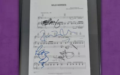 Rolling Stones ‘Wild Horses’ Signed Sheet Music