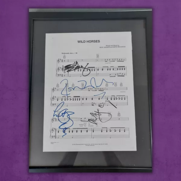 The Rolling Stones Hand-Signed Sheet Music