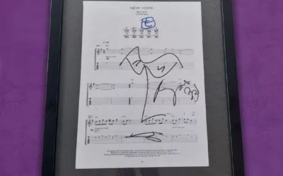 U2 Signed Sheet Music