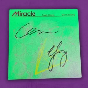 Calvin Harris and Ellie Goulding Signed Miracle Cd